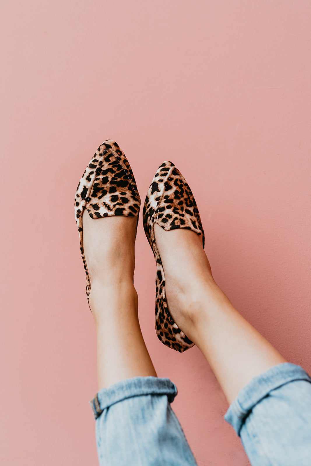 Rollasole Leopard Pointed Flats