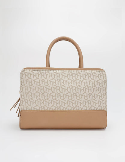 Tommy Hilfiger Emilee Satchel (Beige/Nude)