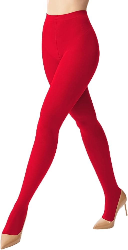 Opaque Tights Red