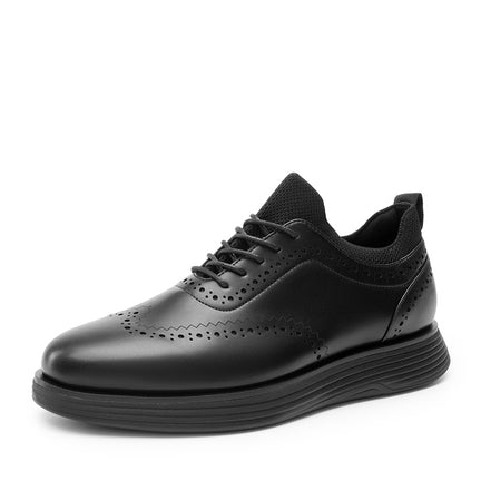 Bruno Marc Casual Wingtip Sneakers (Black)