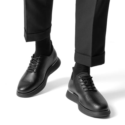 Bruno Marc Business Casual Black Oxford