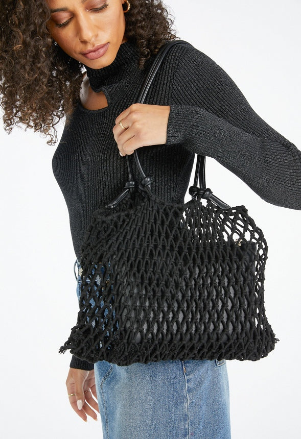 JF Tote w/Knotted Handles