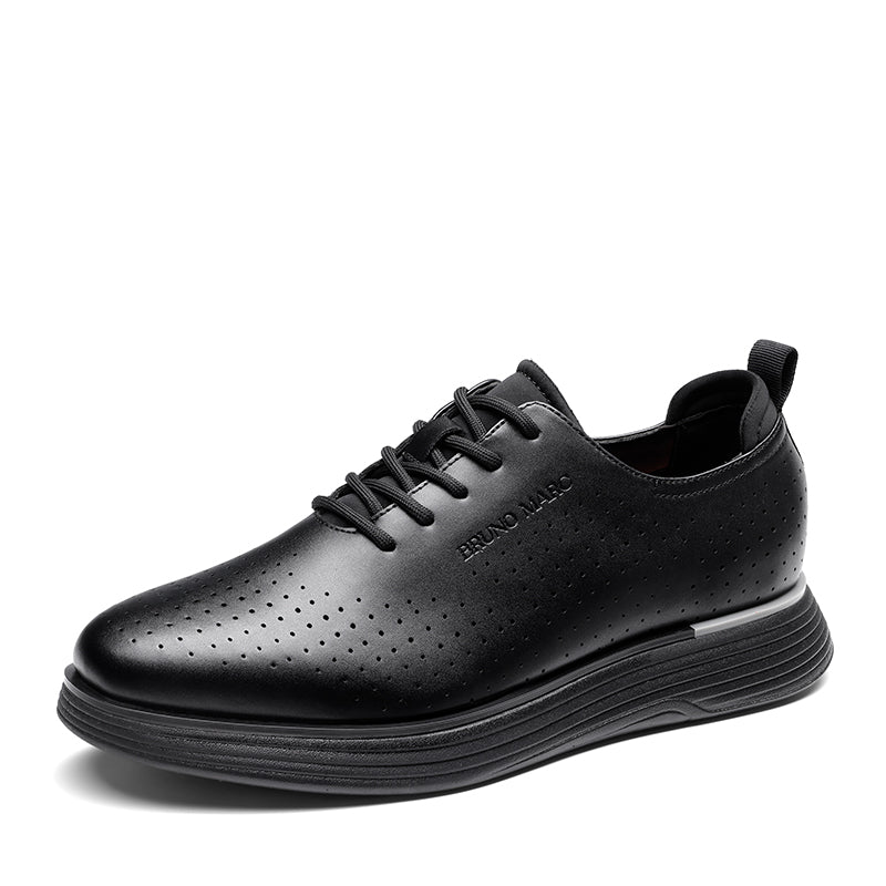 Bruno Marc Business Casual Black Oxford
