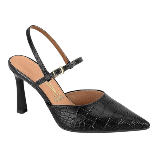 Vizzano Napa Croc Dubai Heel Black