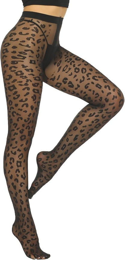 Patterned Tights (Leopard)