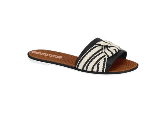 Moleca Striped Slides