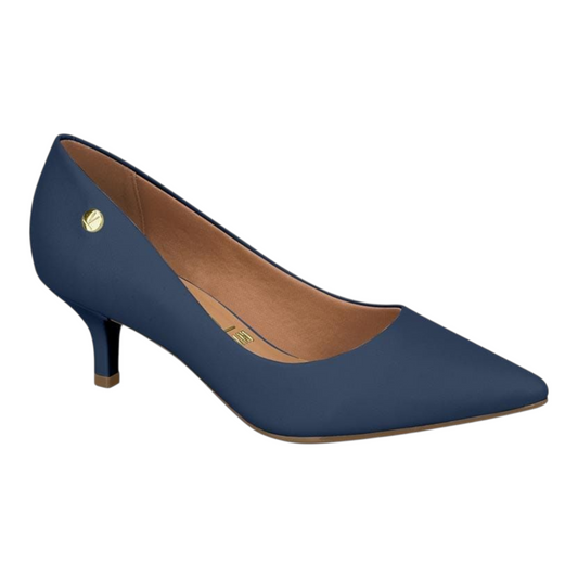 Vizzano Kitten Heel Pump (Matte Navy)