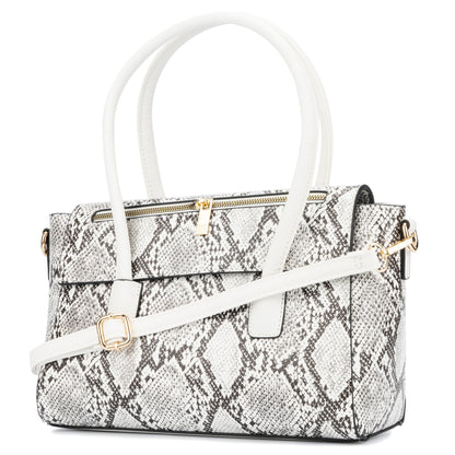 NY&Co. Aiden Satchel Reptile Print