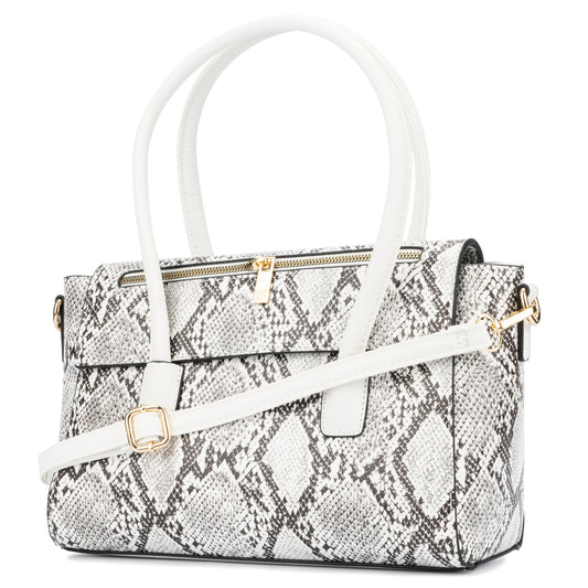 NY&Co. Aiden Satchel Reptile Print