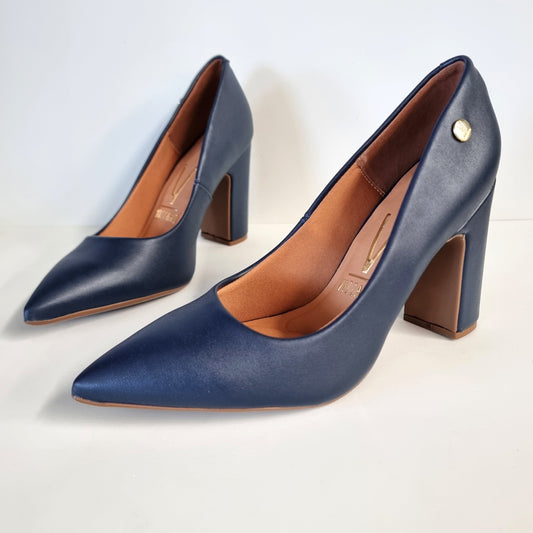 Vizzano Pointed Block Heel (Dark Navy)