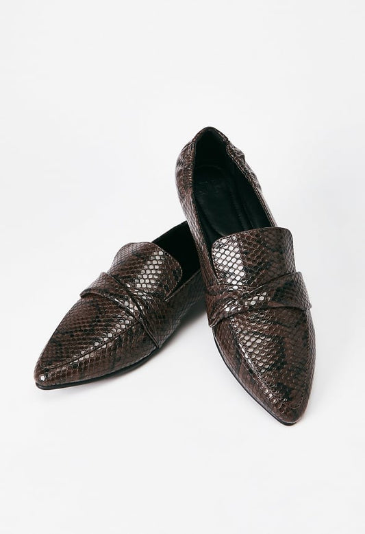 JF Brown Slip-on Loafer